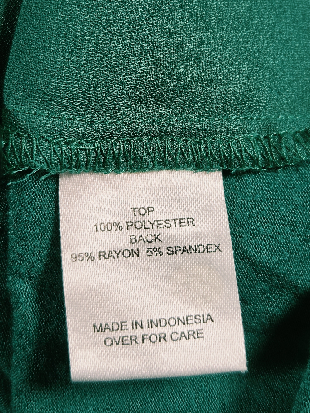 Fortune + Ivy Women’s M Chic Emerald Green  Zip V-Neck  Blouse Roll Tab Sleeve - Picture 6 of 9
